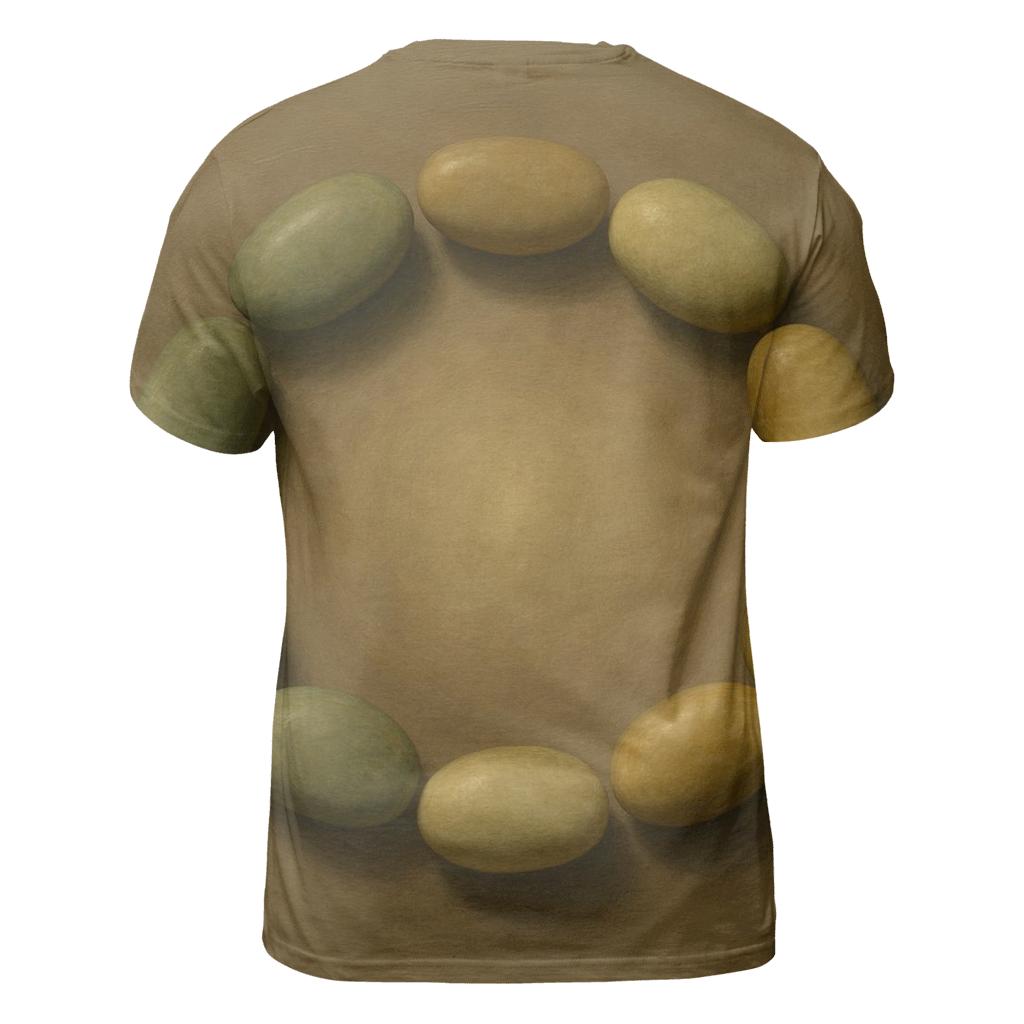 Circle Of Listening Stones creative print fashion shirts