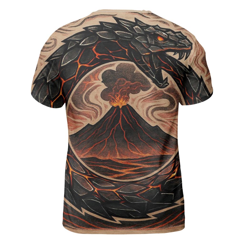 Volcanic Glass Ouroboros Smithing Mark vibrant all-over design tees