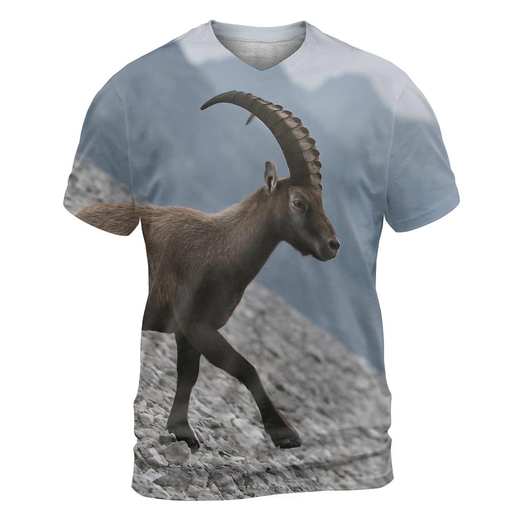 High Scree Ibex Traverse artistic all-over print tops