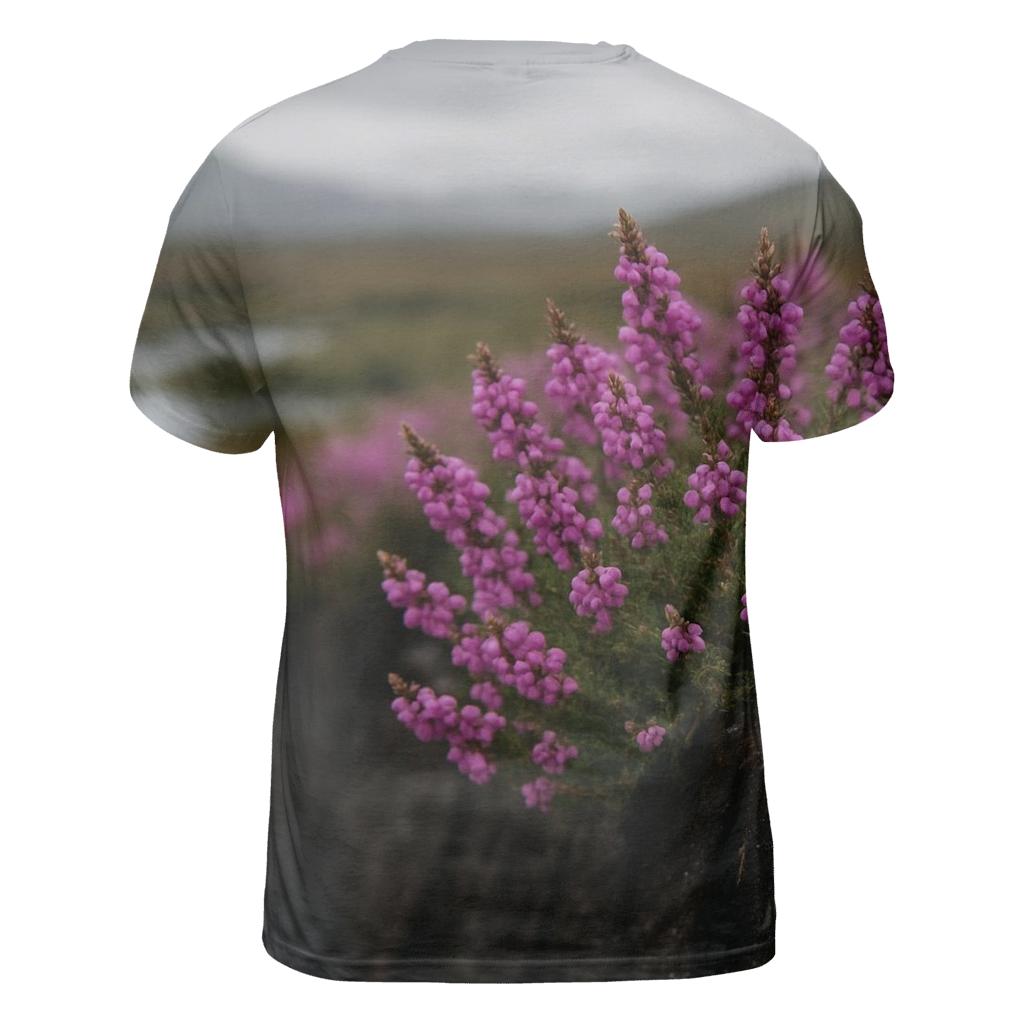 Heather Bloom On A Highland Peat Cut Bank artistic all-over print tops