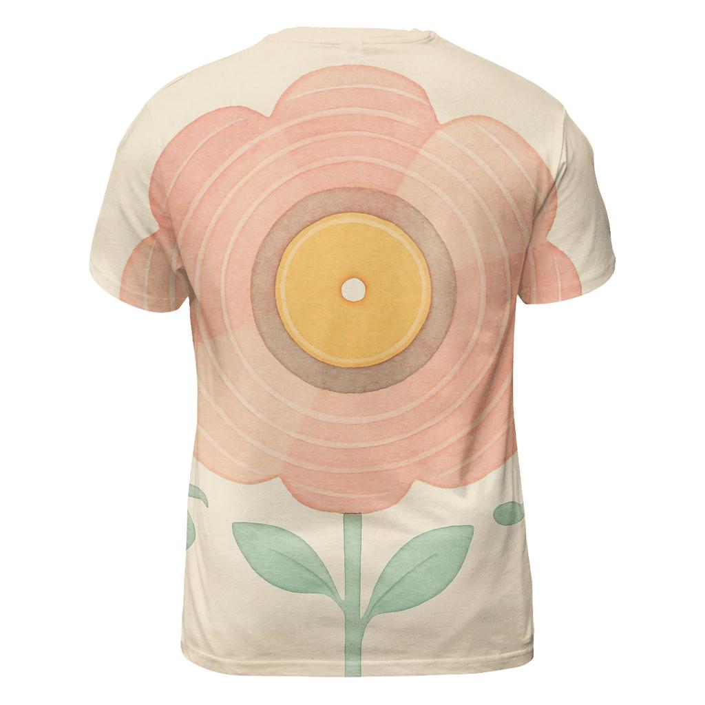 Vinyl Flower Bloom artistic all-over print tops