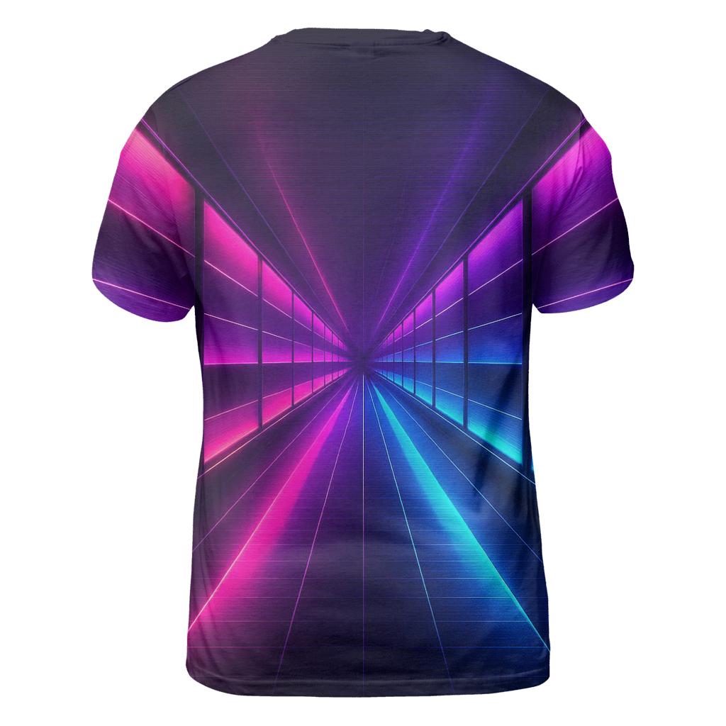 Neon Plasma Corridor unique graphic print tees