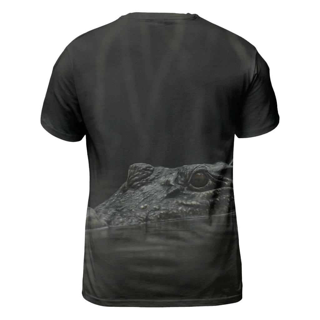 Mangrove Edge Saltwater Crocodile Surface designer pattern shirts