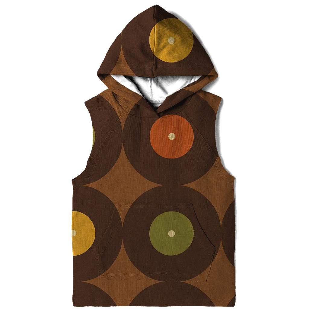 Groovy Vinyl Wave Grid graphic hoodies