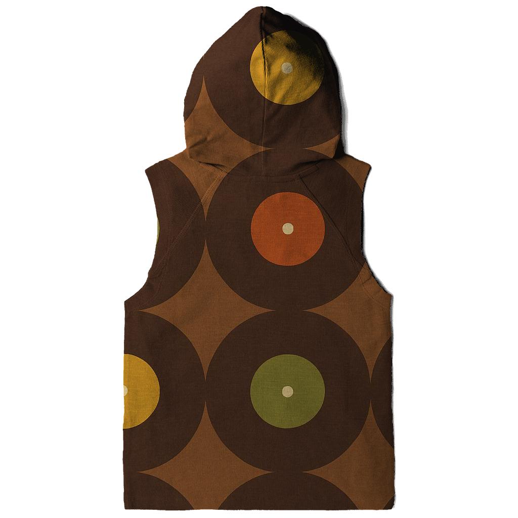 Groovy Vinyl Wave Grid graphic hoodies