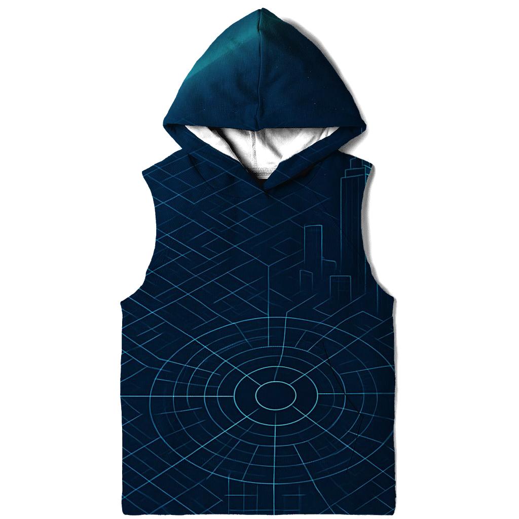 Aurora Blueprint City Grid custom hoodies