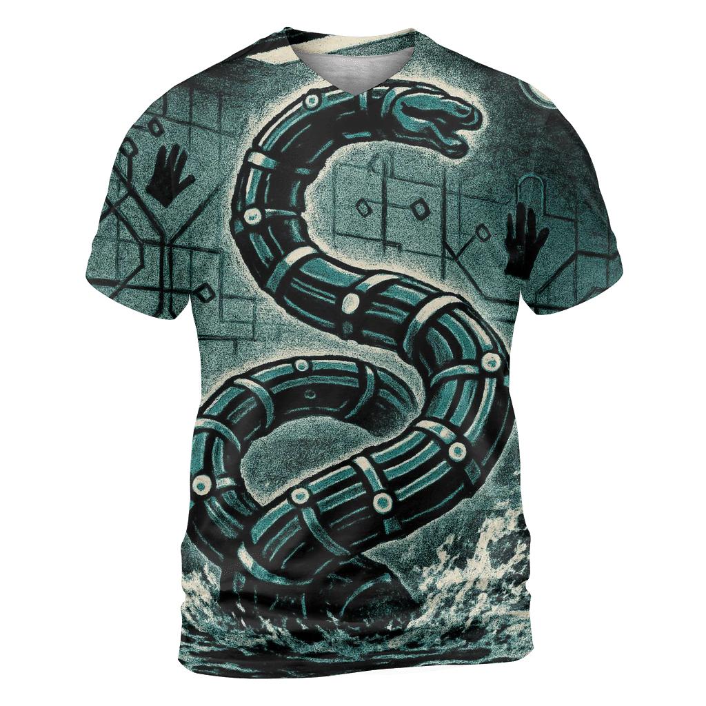 Midnight Subway Sea Serpent personalized full print shirts
