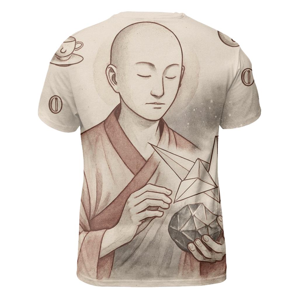 Origami Meteor Tea Ceremony artistic all-over print tops