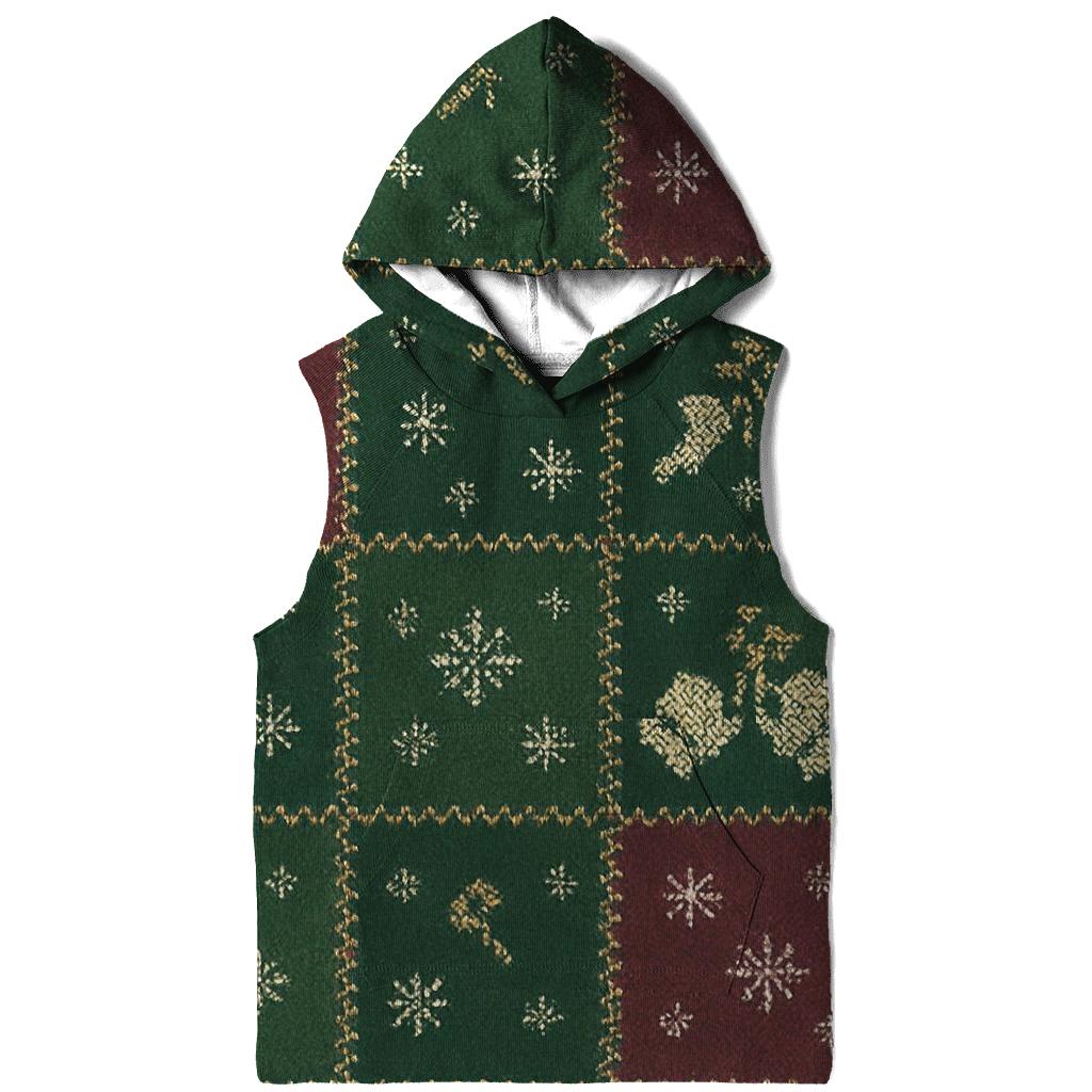 Mistletoe Mittens Patchwork Parade Design printed hoodies