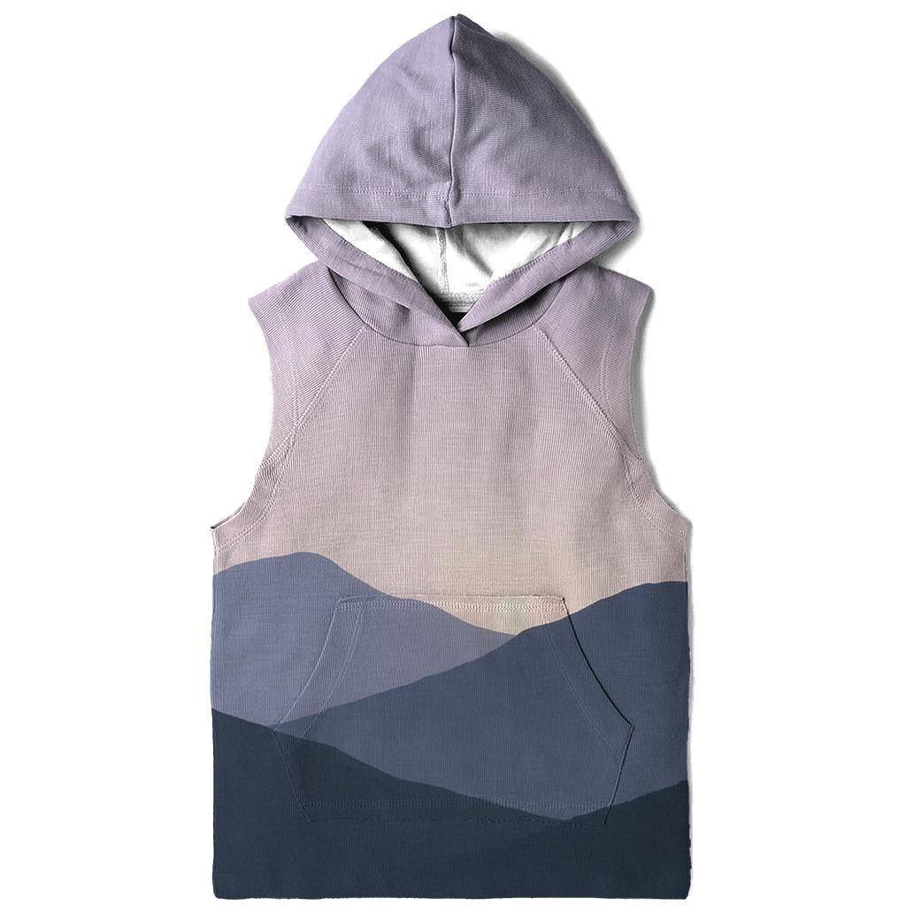 Mountain Silence Gradient printed hoodies