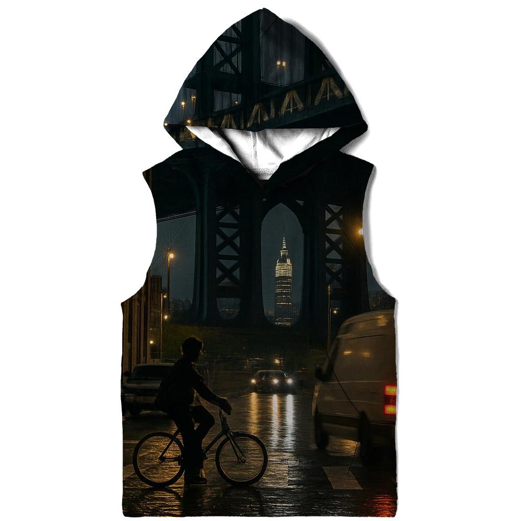 Rainy Night Reflections Under The Manhattan Bridge In DUMBO hoodie trends