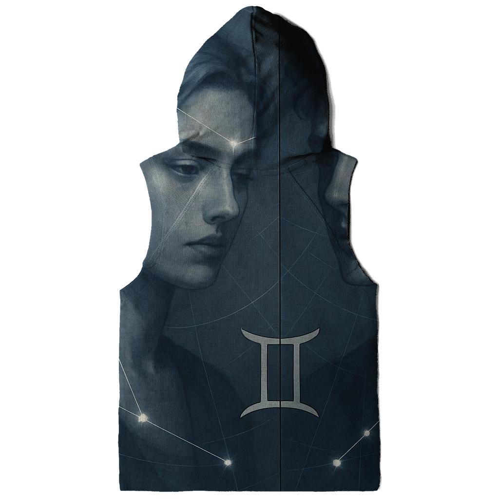 Gemini Twin Portrait Constellation Overlay hoodie trends