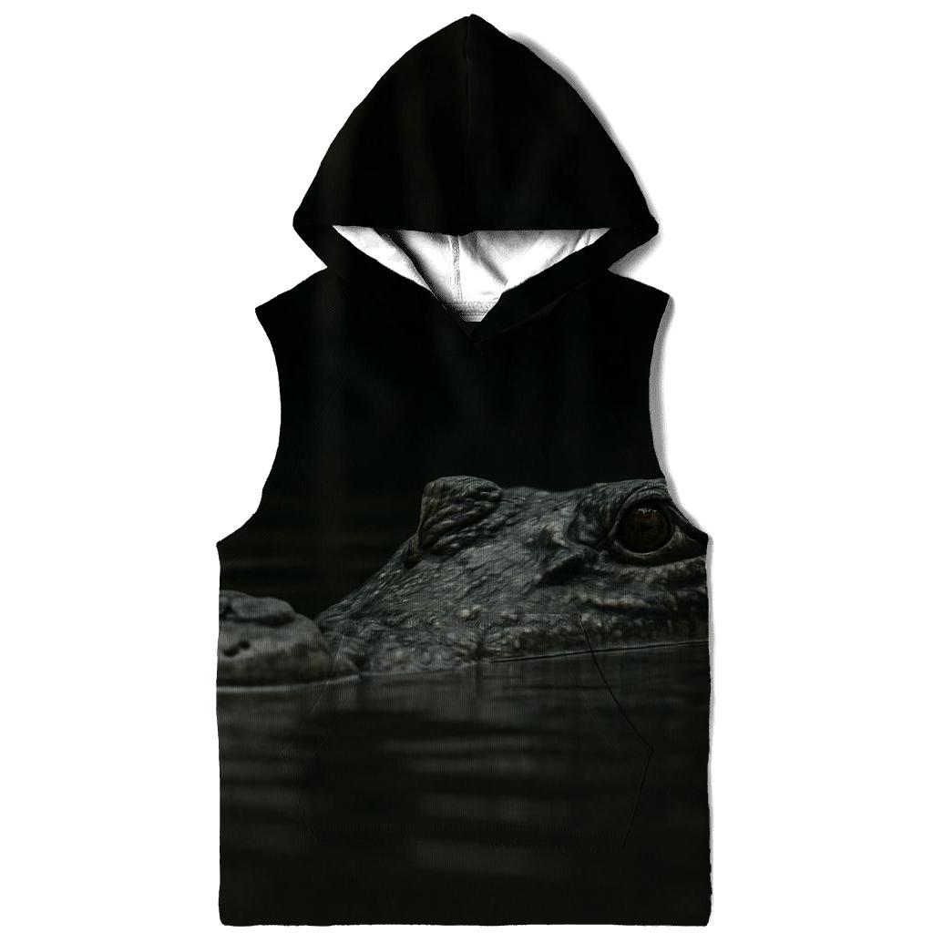 Mangrove Edge Saltwater Crocodile Surface premium hoodies