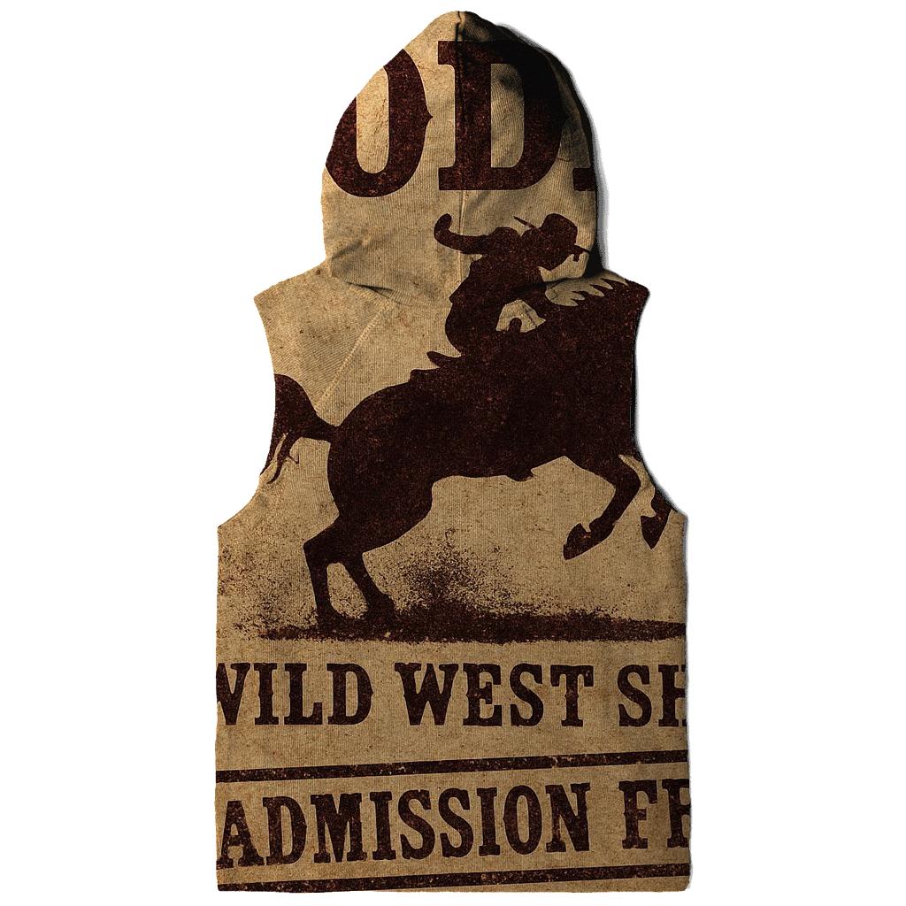 Old West Rodeo Handbill With Faded Ink Stamp custom hoodies
