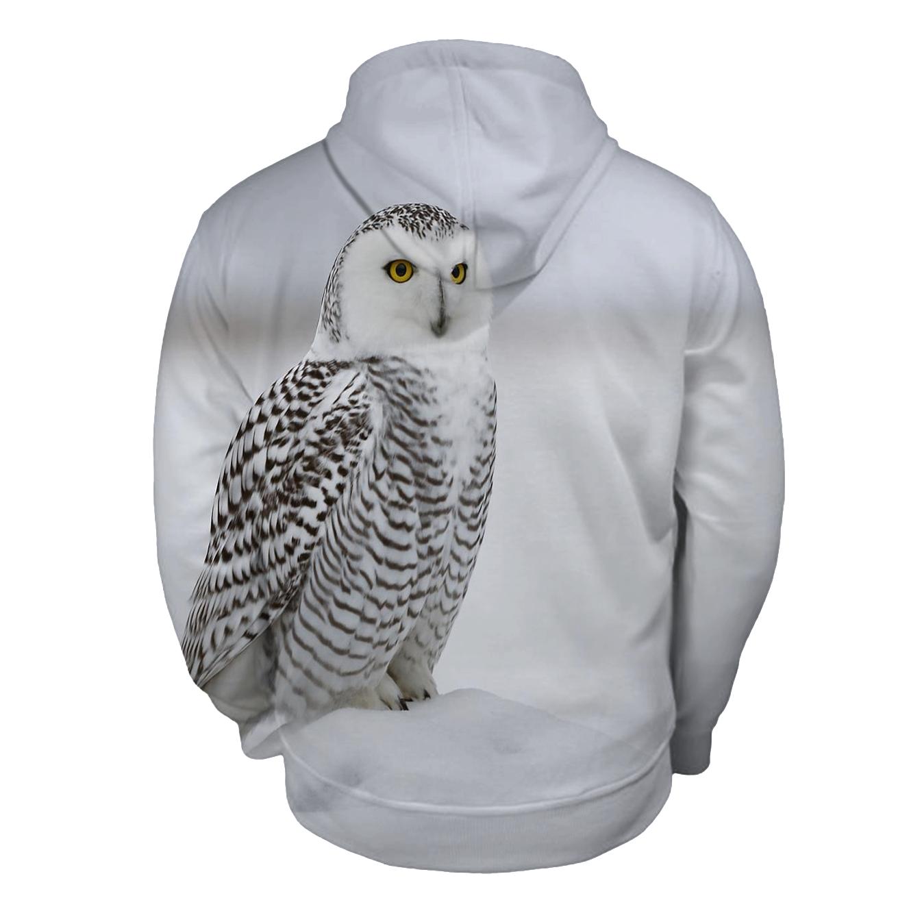Frostline Sentinel Snowy Owl hoodie trends