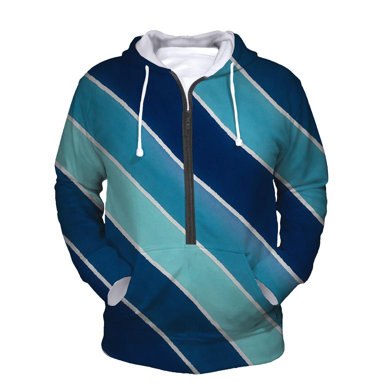 Arashi Comet Tail Diagonals pullover hoodies
