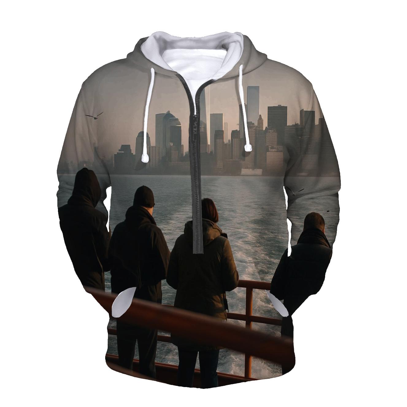 Staten Island Ferry Wake Toward Lower Manhattan designer hoodies