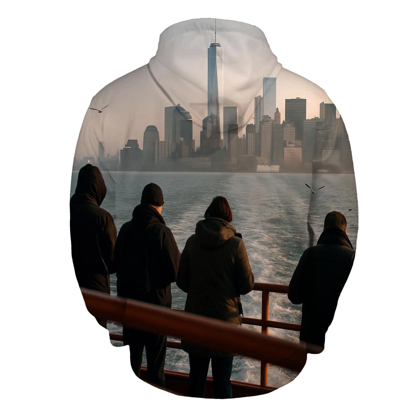 Staten Island Ferry Wake Toward Lower Manhattan designer hoodies