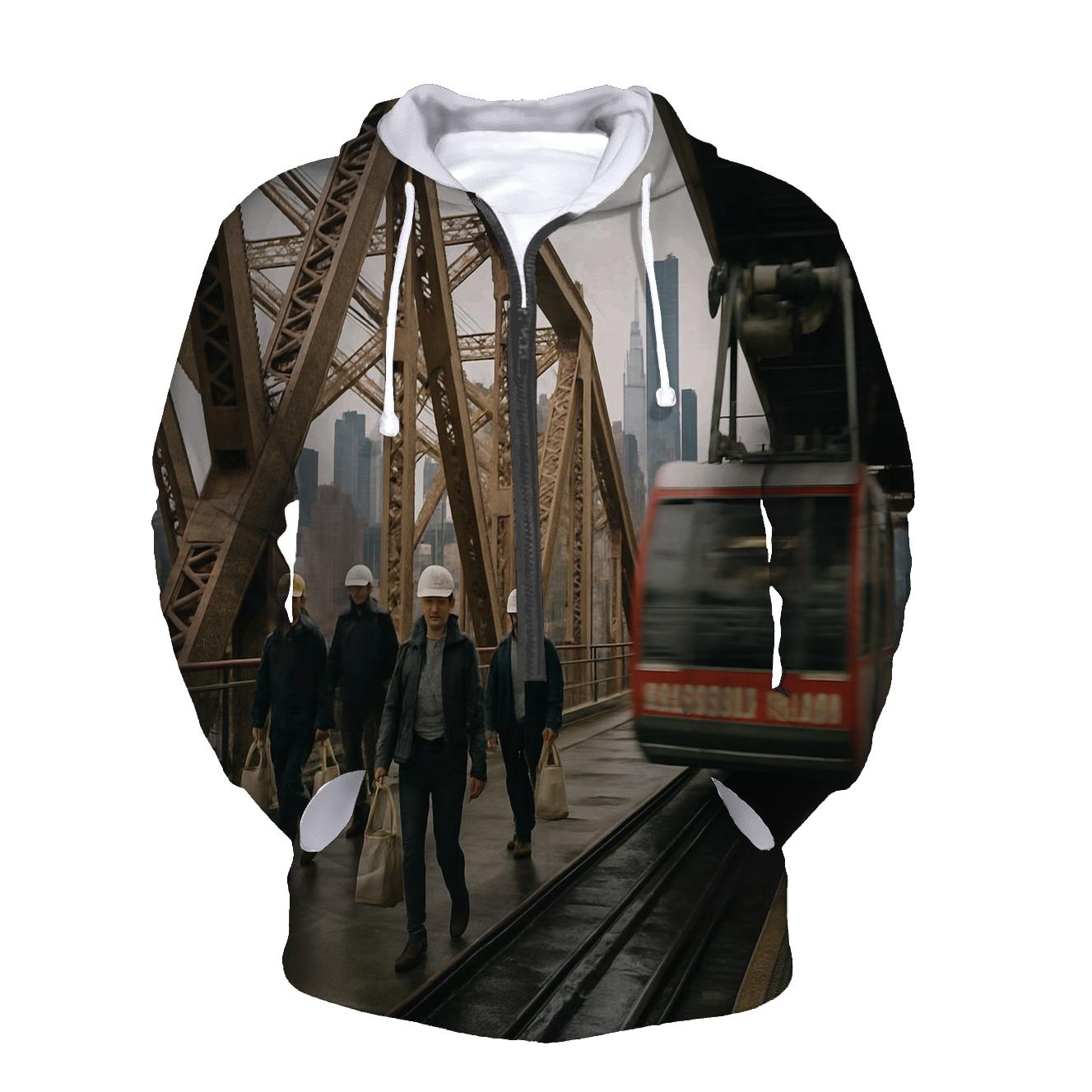 Queensboro Bridge Steel Framing The Midtown Towers pullover hoodies