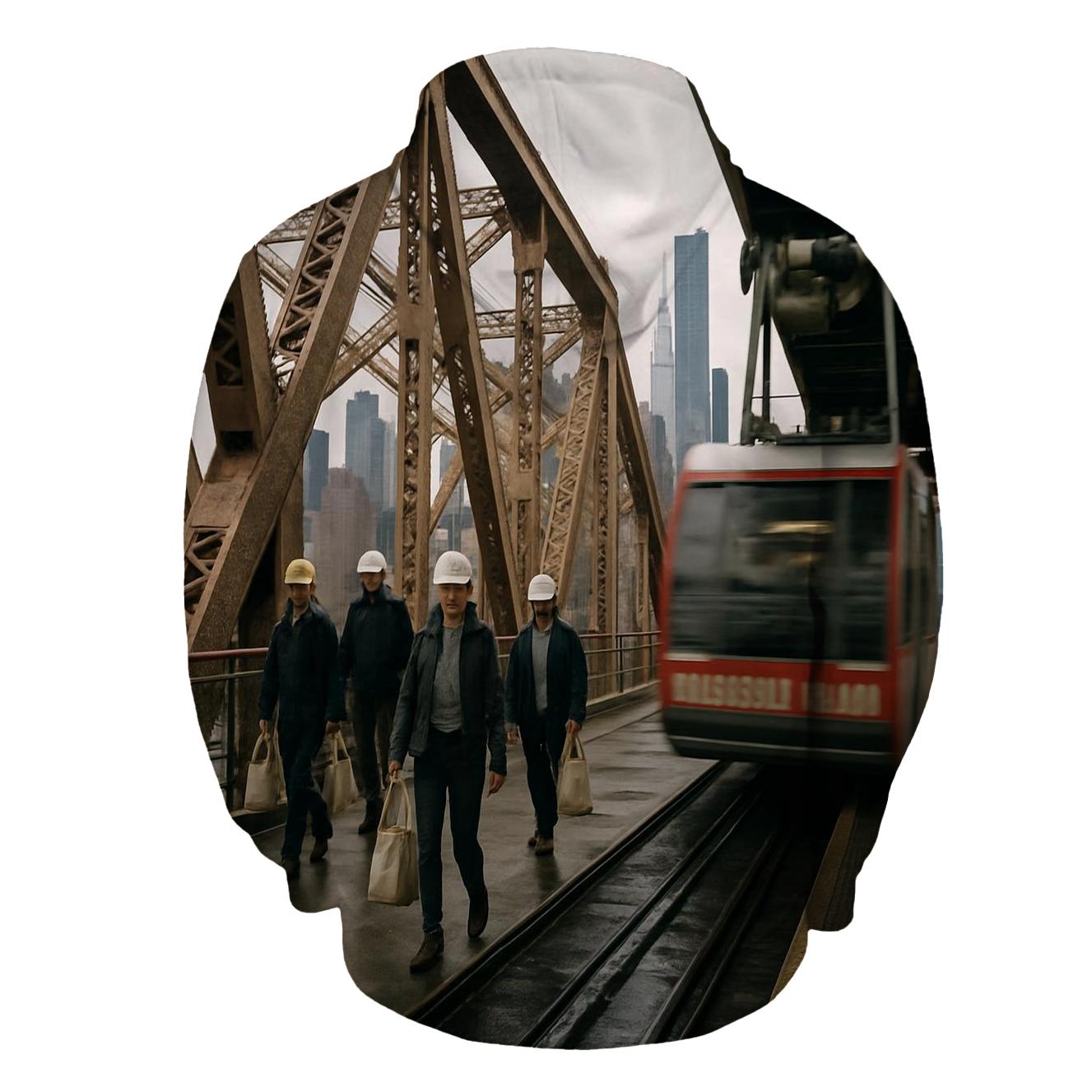 Queensboro Bridge Steel Framing The Midtown Towers pullover hoodies