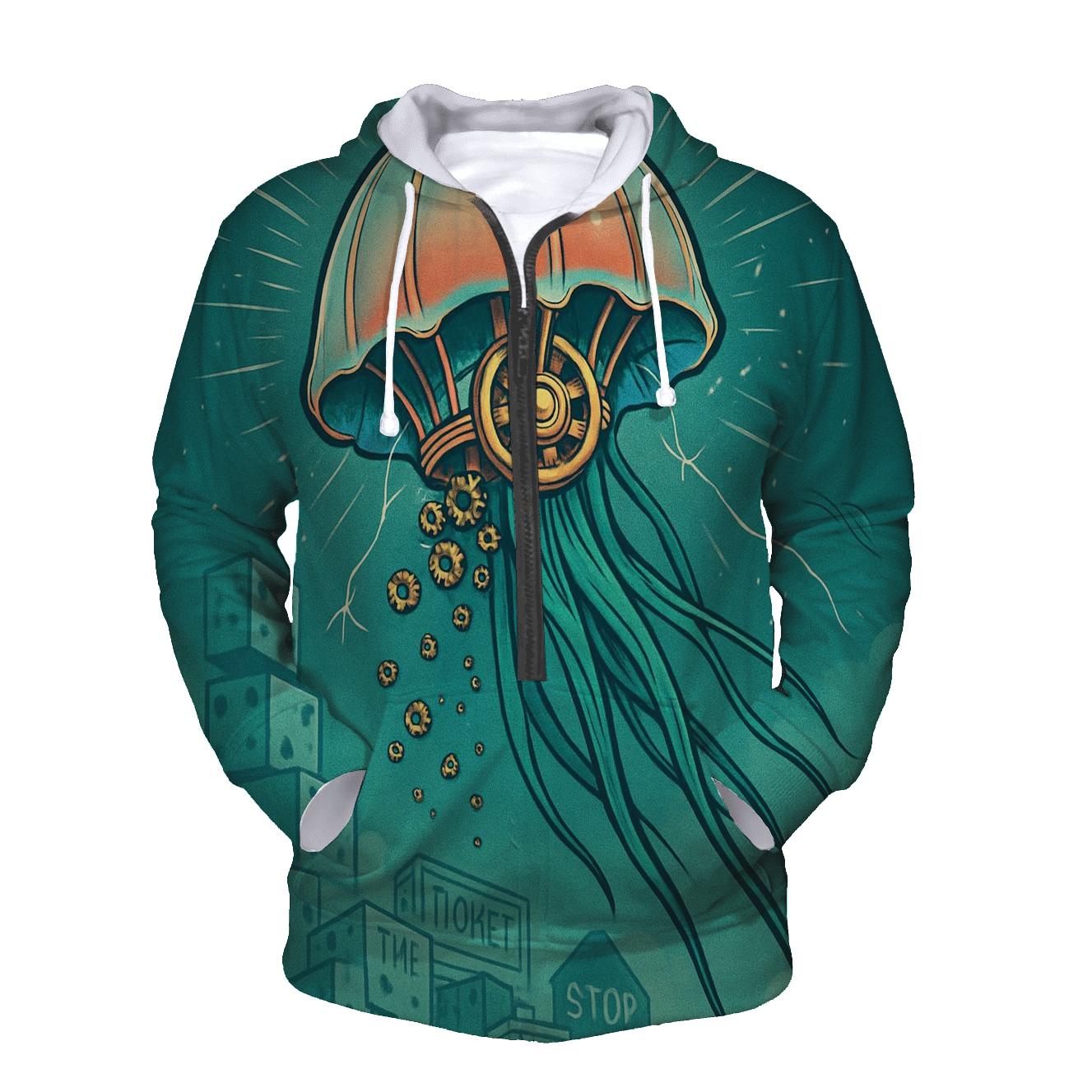Clockwork Jellyfish Parade custom hoodies