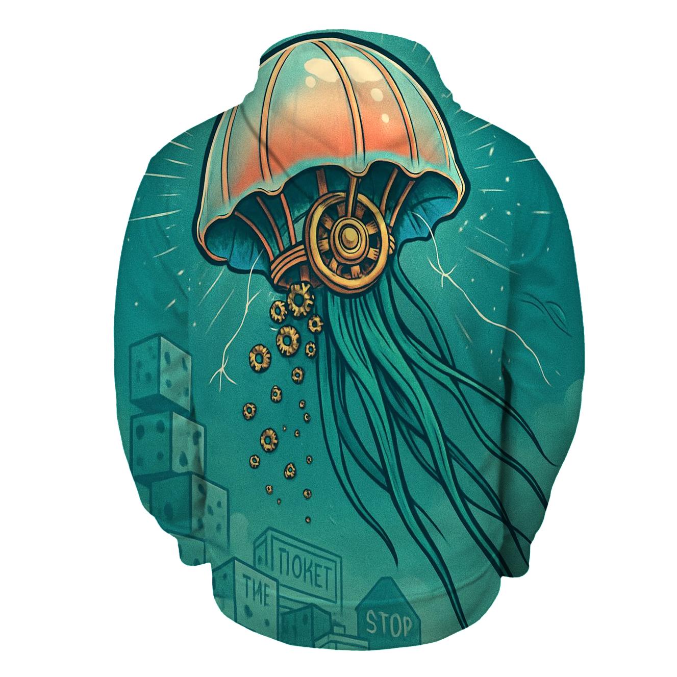 Clockwork Jellyfish Parade custom hoodies
