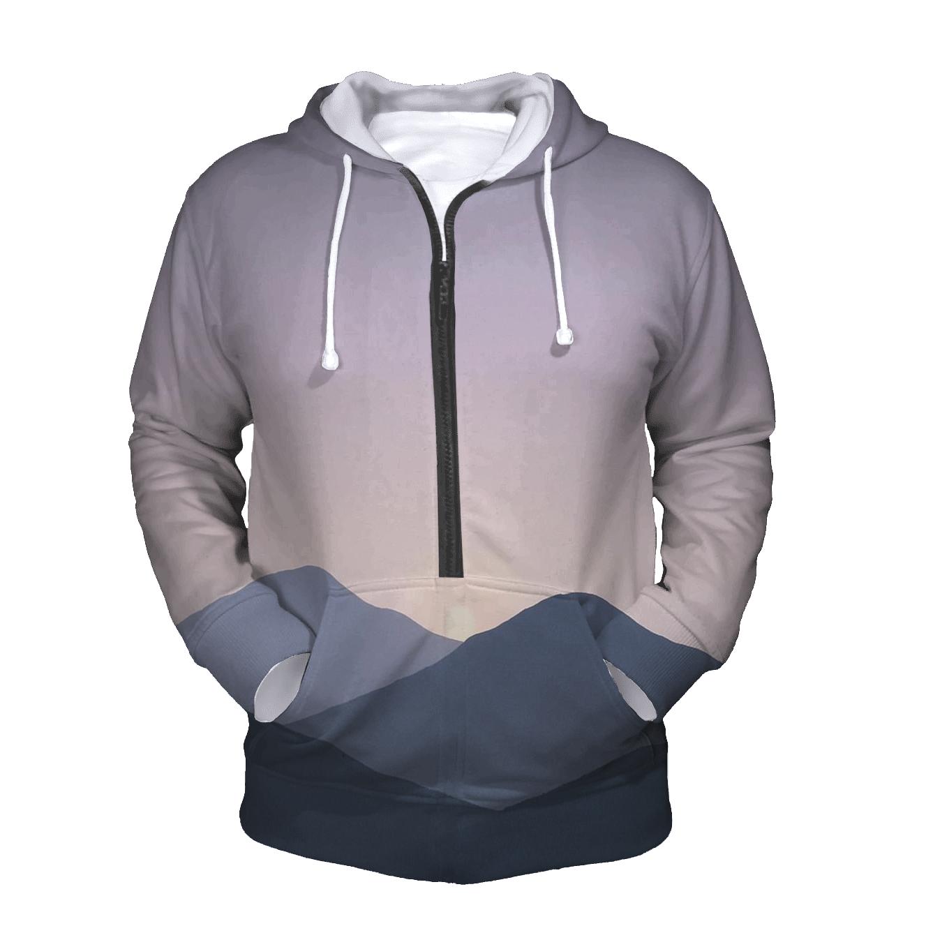 Mountain Silence Gradient designer hoodies