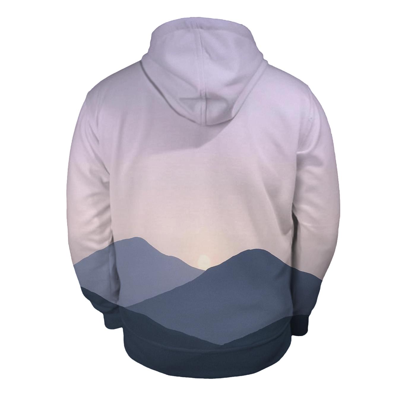 Mountain Silence Gradient designer hoodies