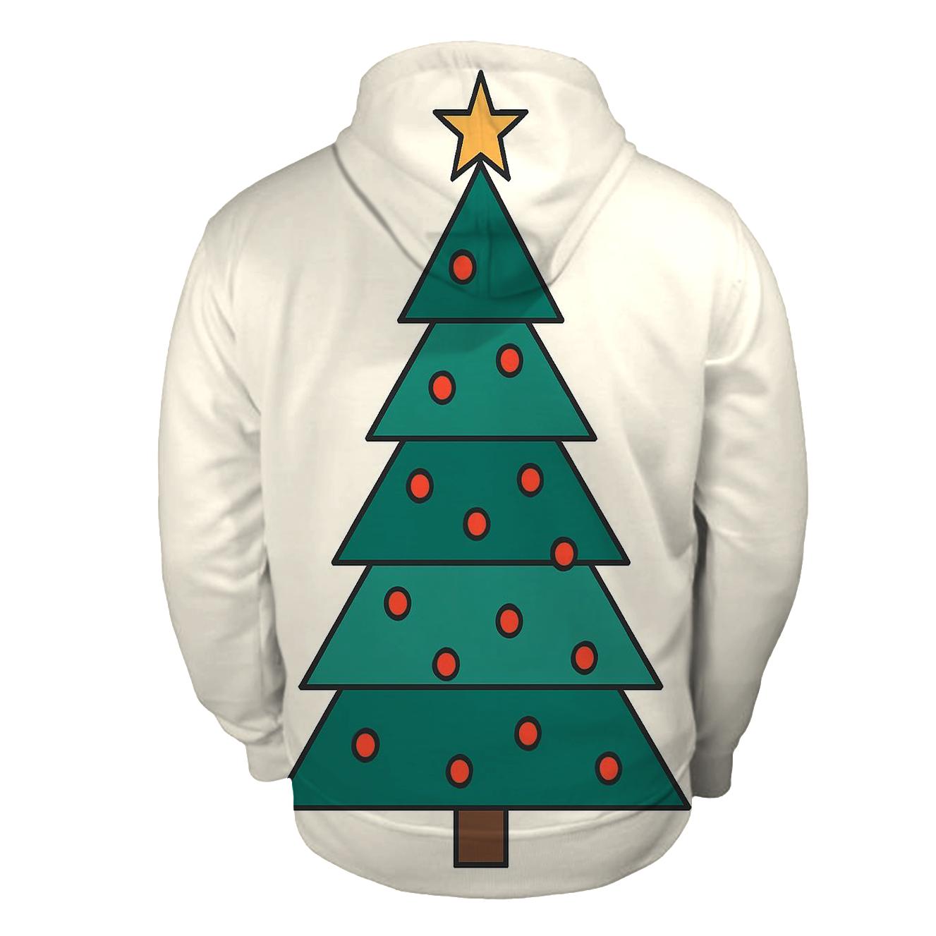 Minimal Tree Triangle Mosaic graphic hoodies
