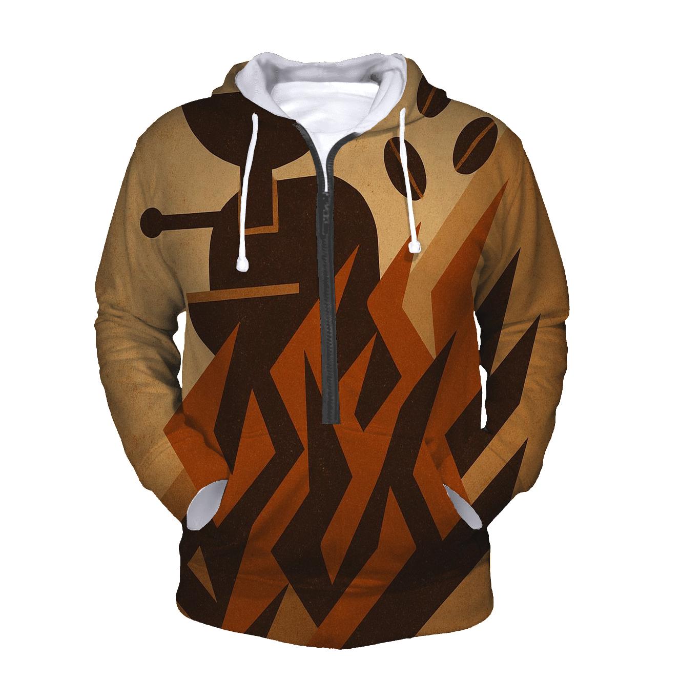 Roast Flame Geometry custom hoodies