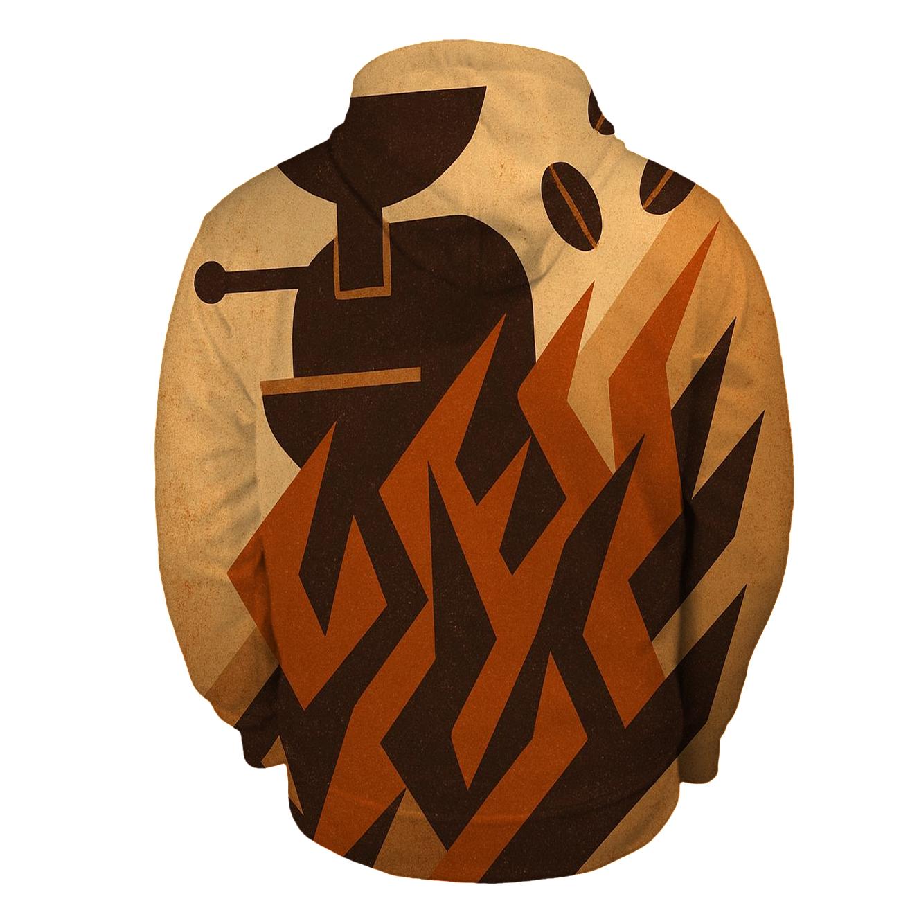 Roast Flame Geometry custom hoodies
