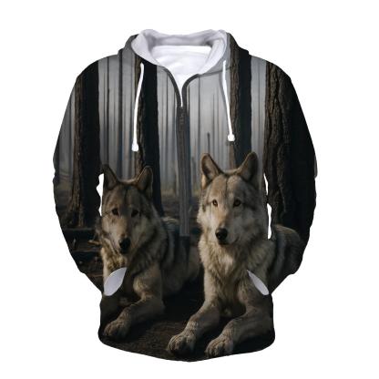 Wolves Resting In A Burn Scar Forest One Year After Wildfire designer hoodies