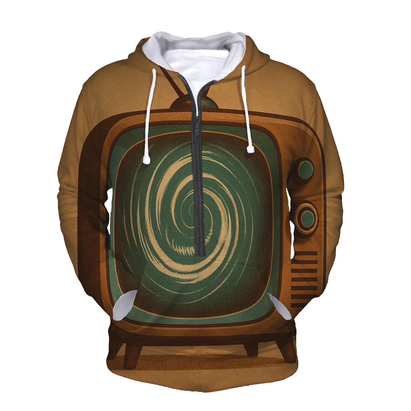 Retro TV Sound Portal embroidered hoodies