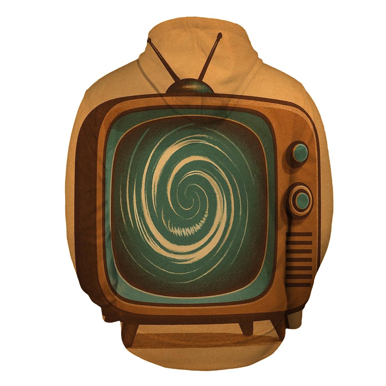 Retro TV Sound Portal embroidered hoodies