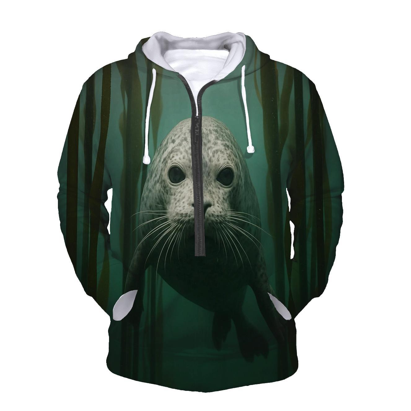 Kelp Forest Harbor Seal Thread lightweight hoodies