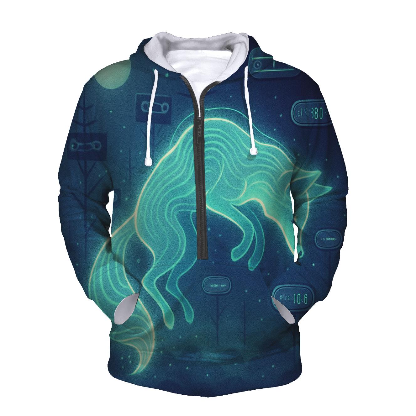 Lantern Fox Of Lost Frequencies graphic hoodies