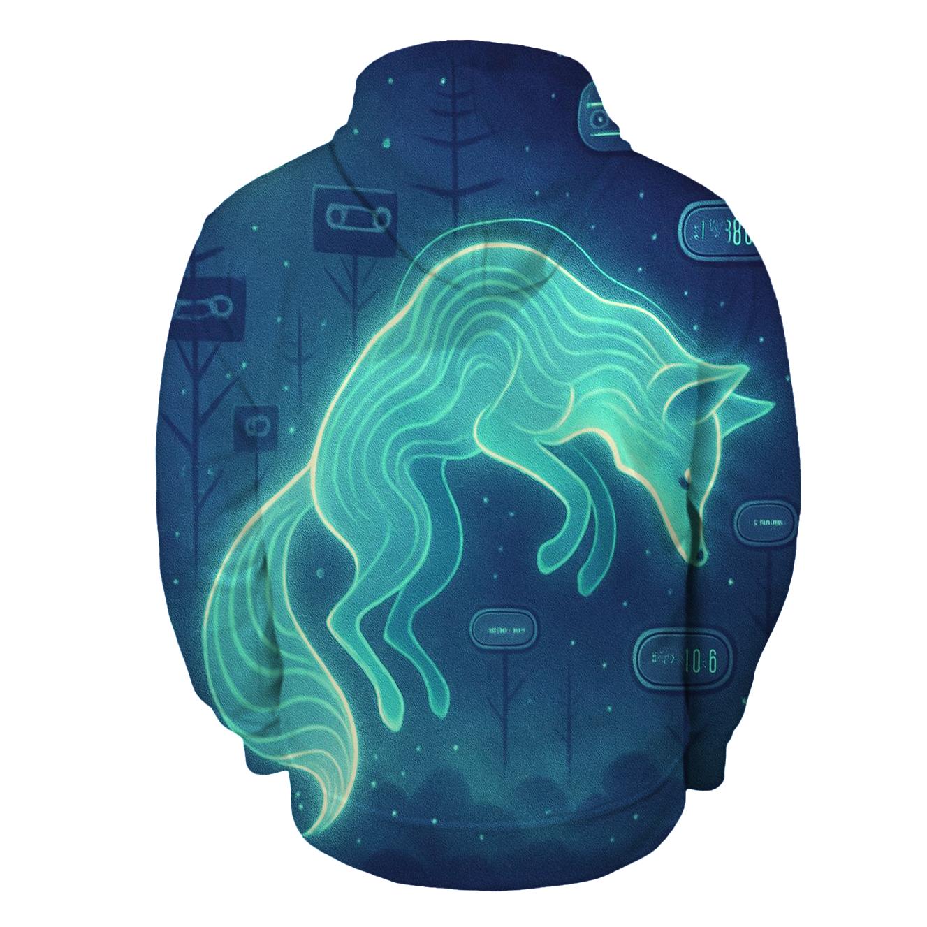 Lantern Fox Of Lost Frequencies graphic hoodies