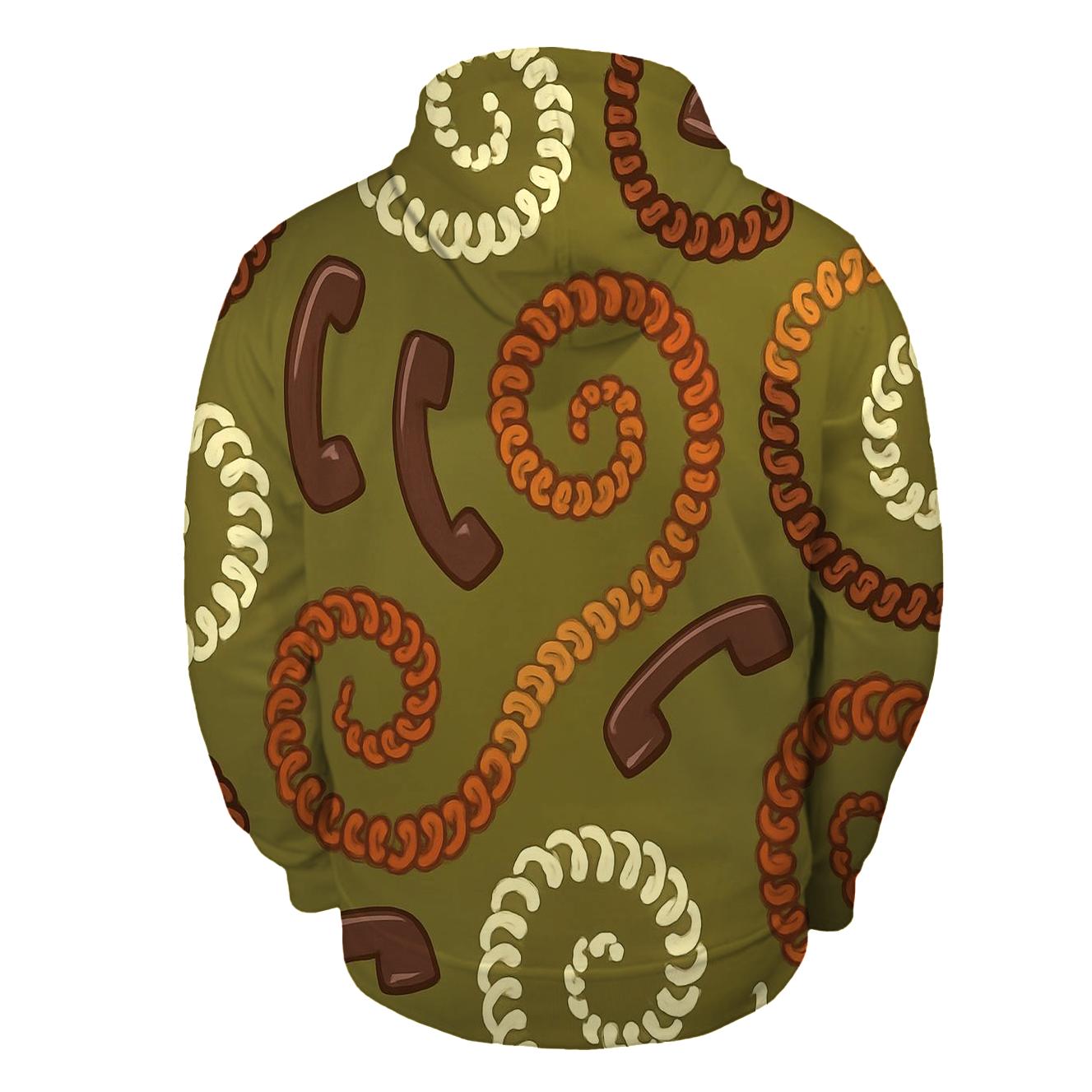 Seventies Telephone Cord Spiral pullover hoodies