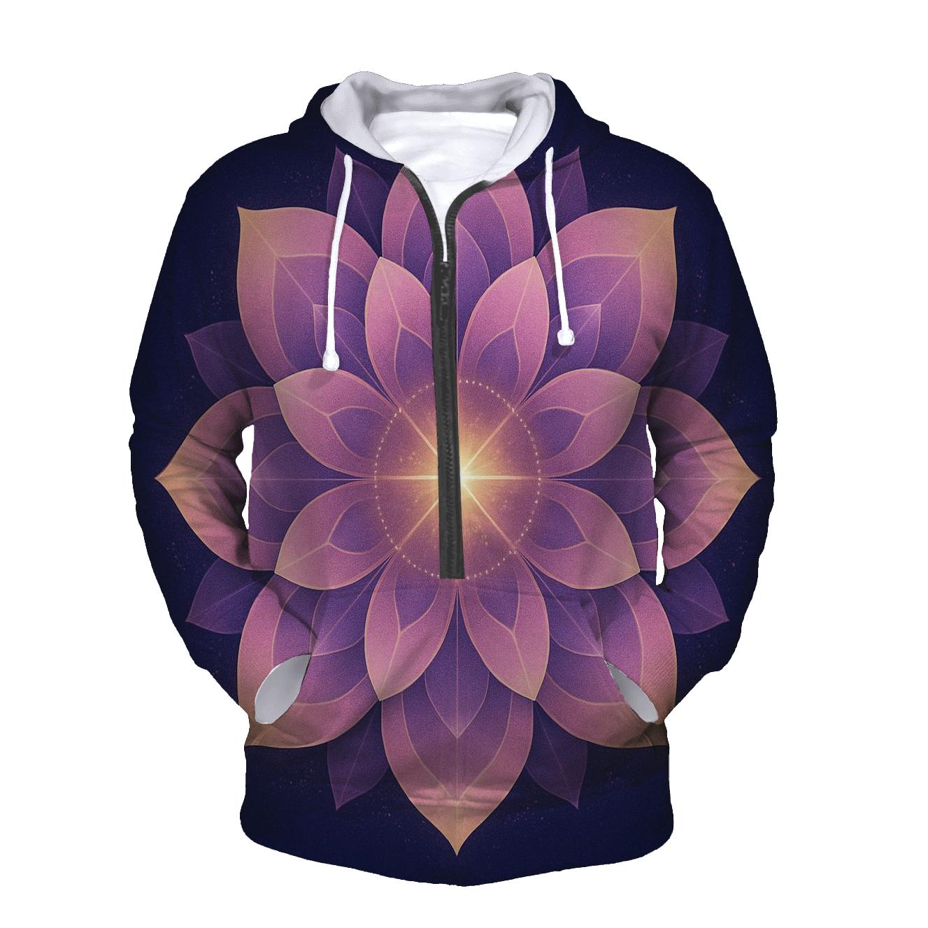 Lotus Like Star Bloom premium hoodies