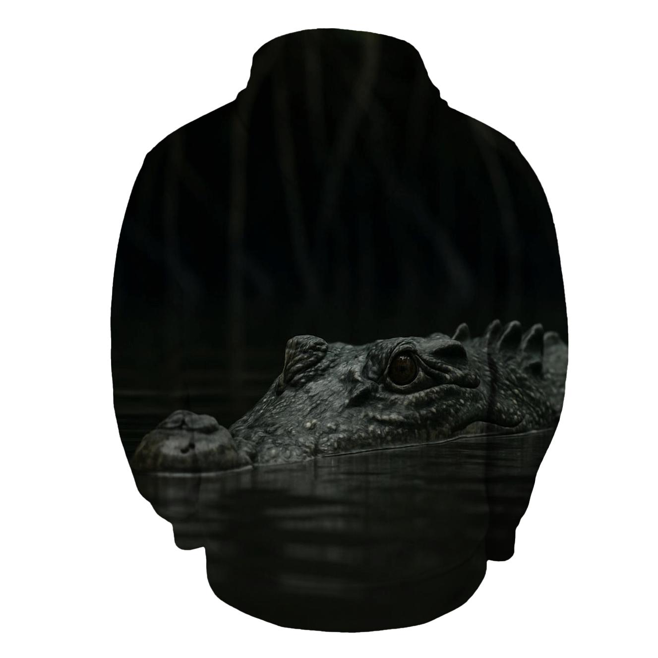 Mangrove Edge Saltwater Crocodile Surface hoodie styles