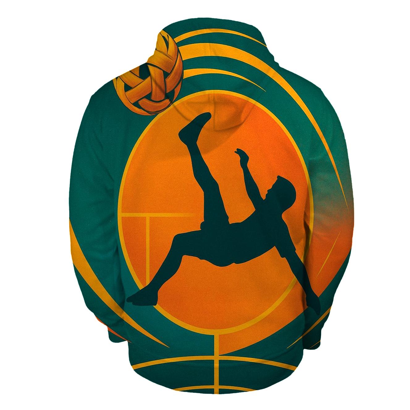 Sepak Takraw Orbital Bicycle Kick Thailand printed hoodies