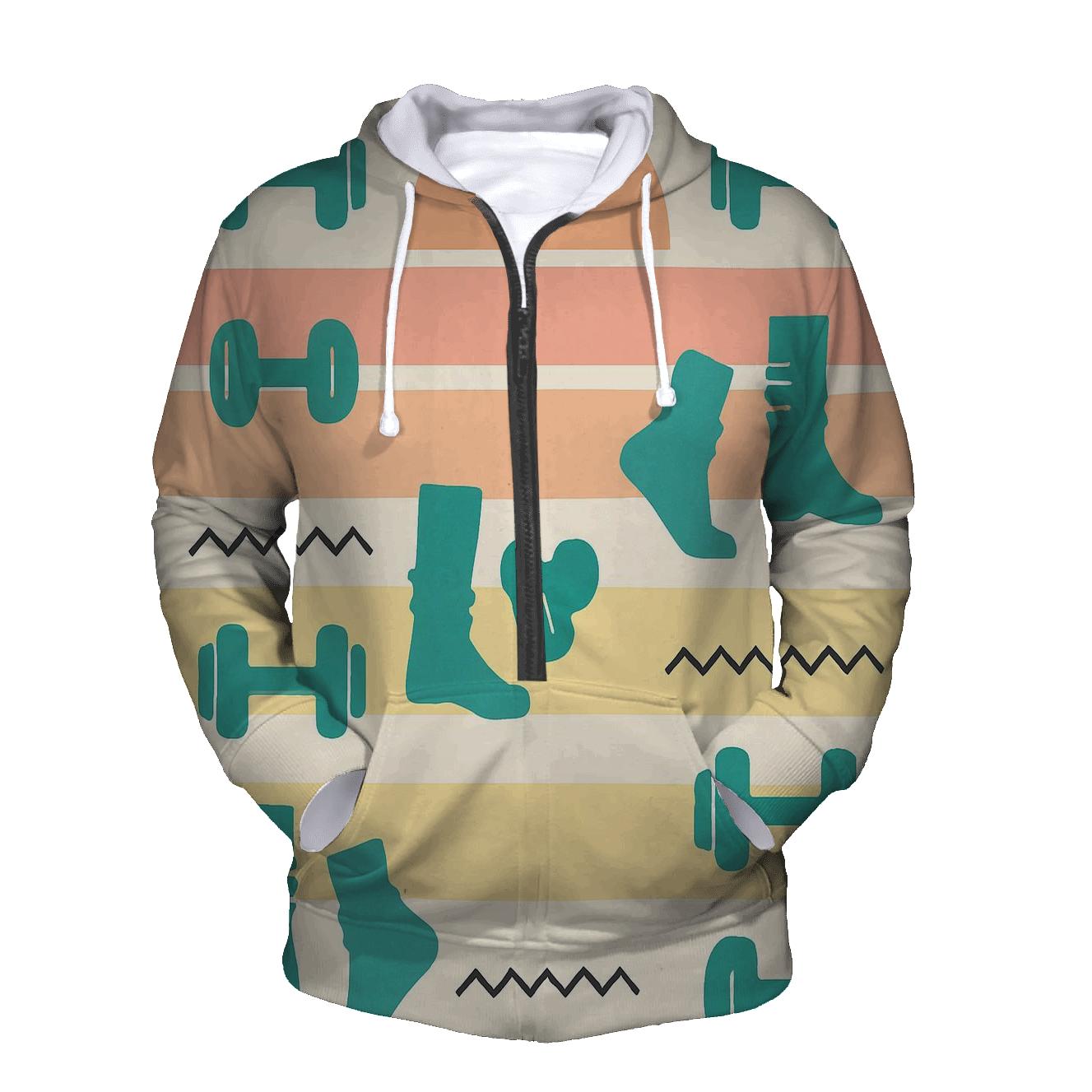 Sunrise Aerobics Stripe Wall custom hoodies