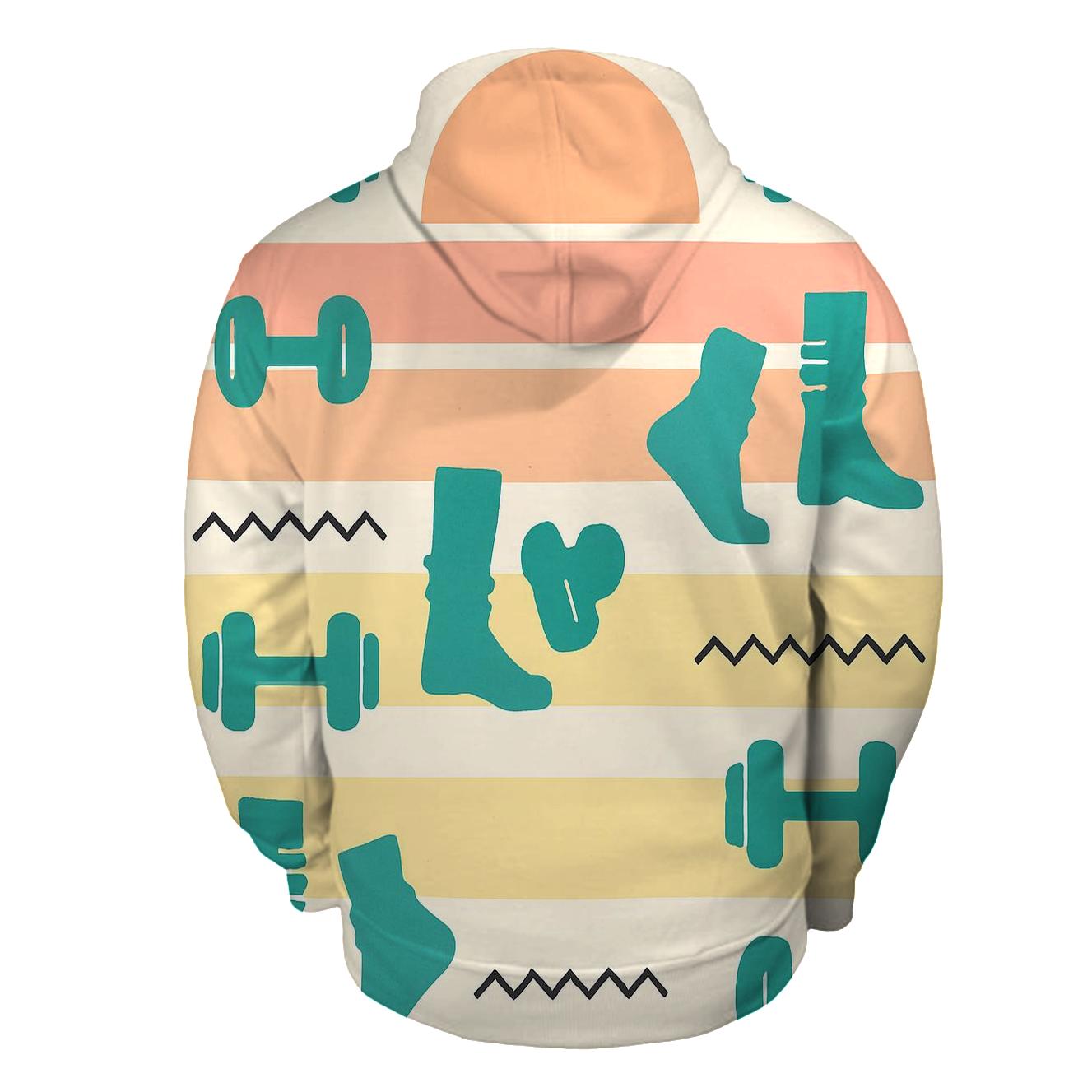 Sunrise Aerobics Stripe Wall custom hoodies