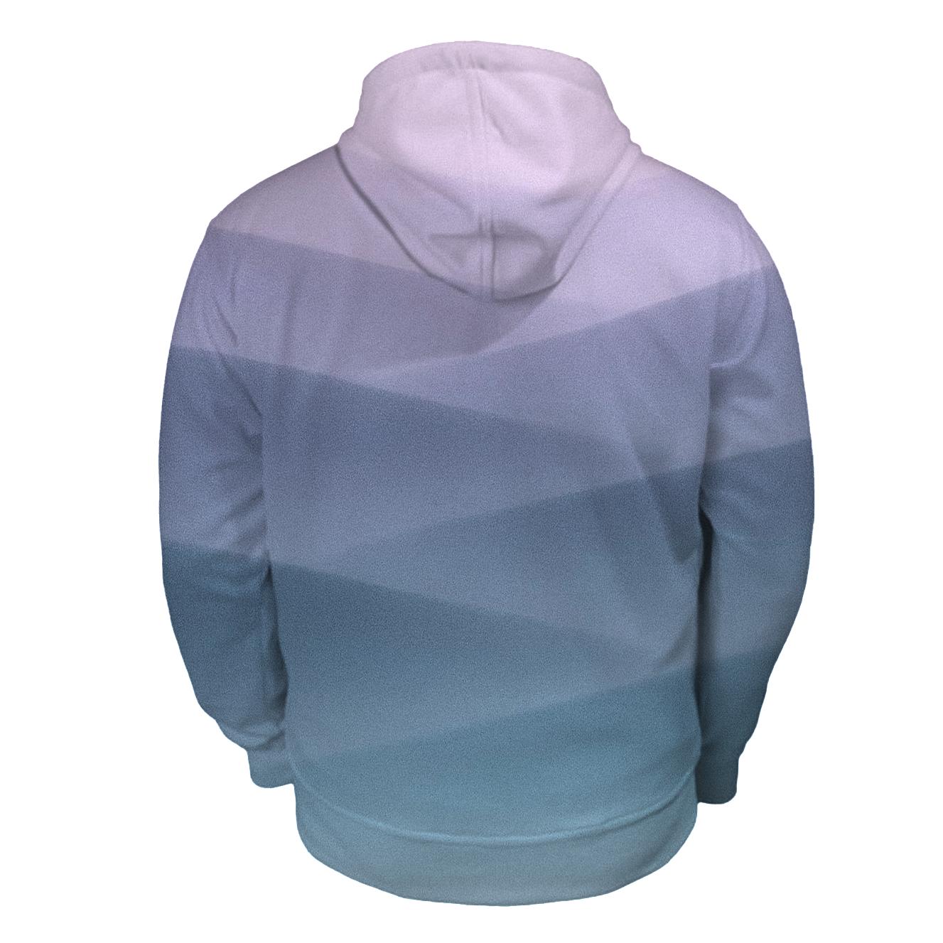 Arctic Twilight Gradient Steps hoodie styles