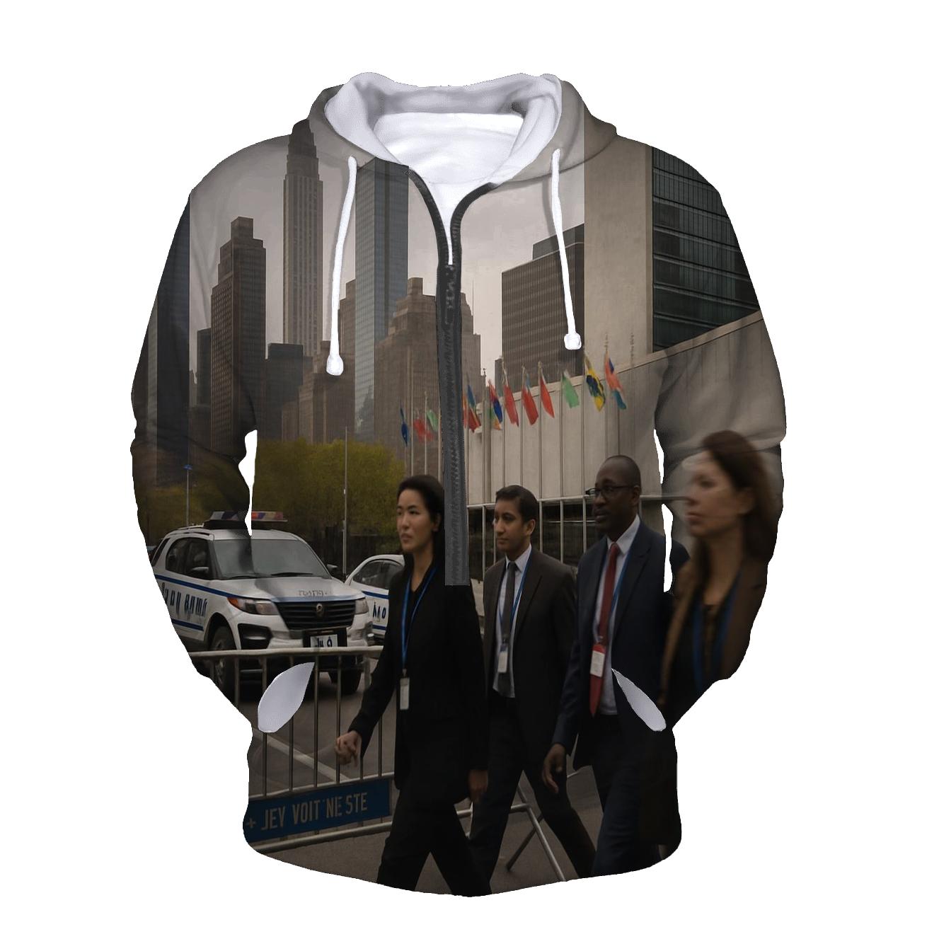 UN General Assembly Week Midtown Security Perimeter Skyline hoodie designs