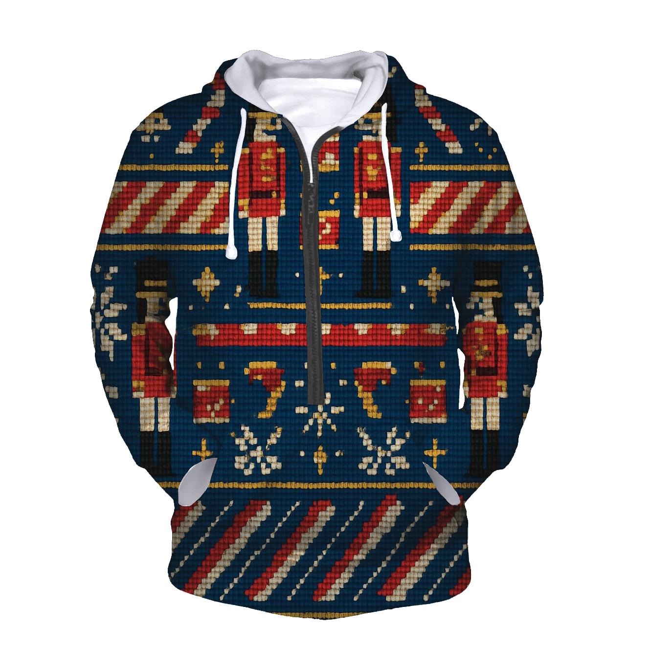 Nutcracker Carousel Stripe Mosaic Design hoodie designs