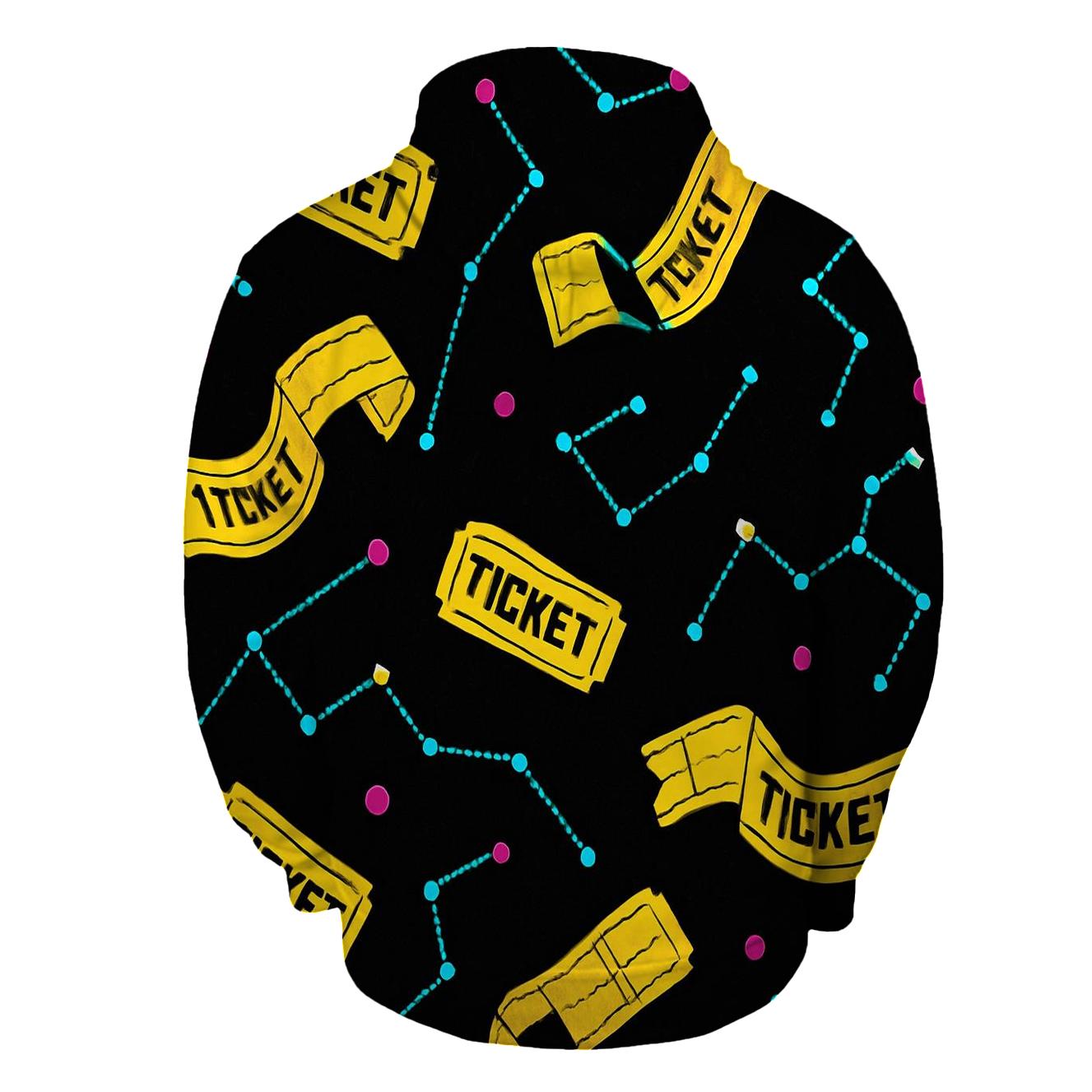 Arcade Prize Ticket Constellations lightweight hoodies