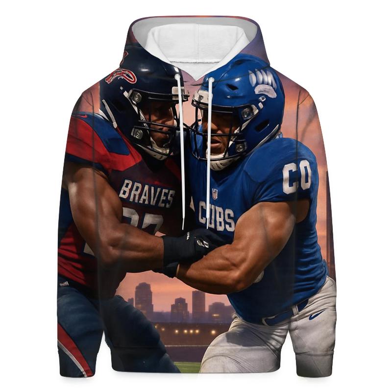 Skyline Tackle At Dusk Braves Vs Cubs custom hoodies