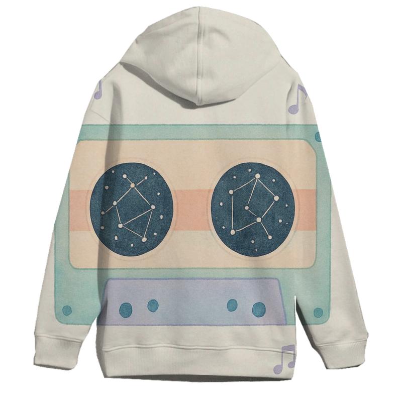 Cassette Constellation Map premium hoodies