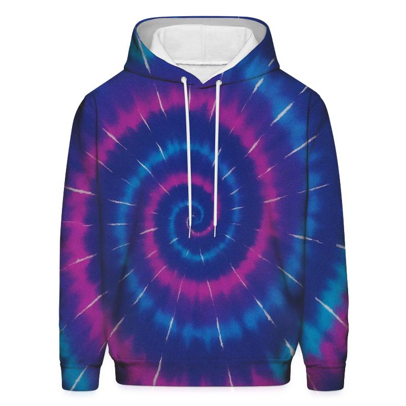 Nebula Spiral Overdye Whirlpool lightweight hoodies